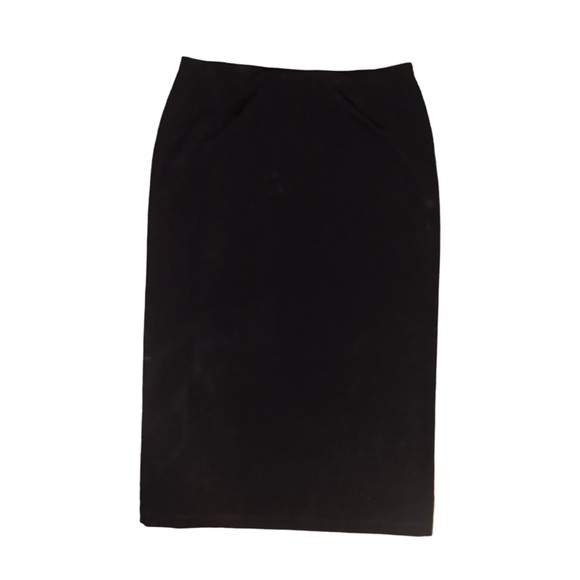 NWOT New York Clothing Co. NYCC Black Skirt Size L Elastic Waist - Picture 6 of 10